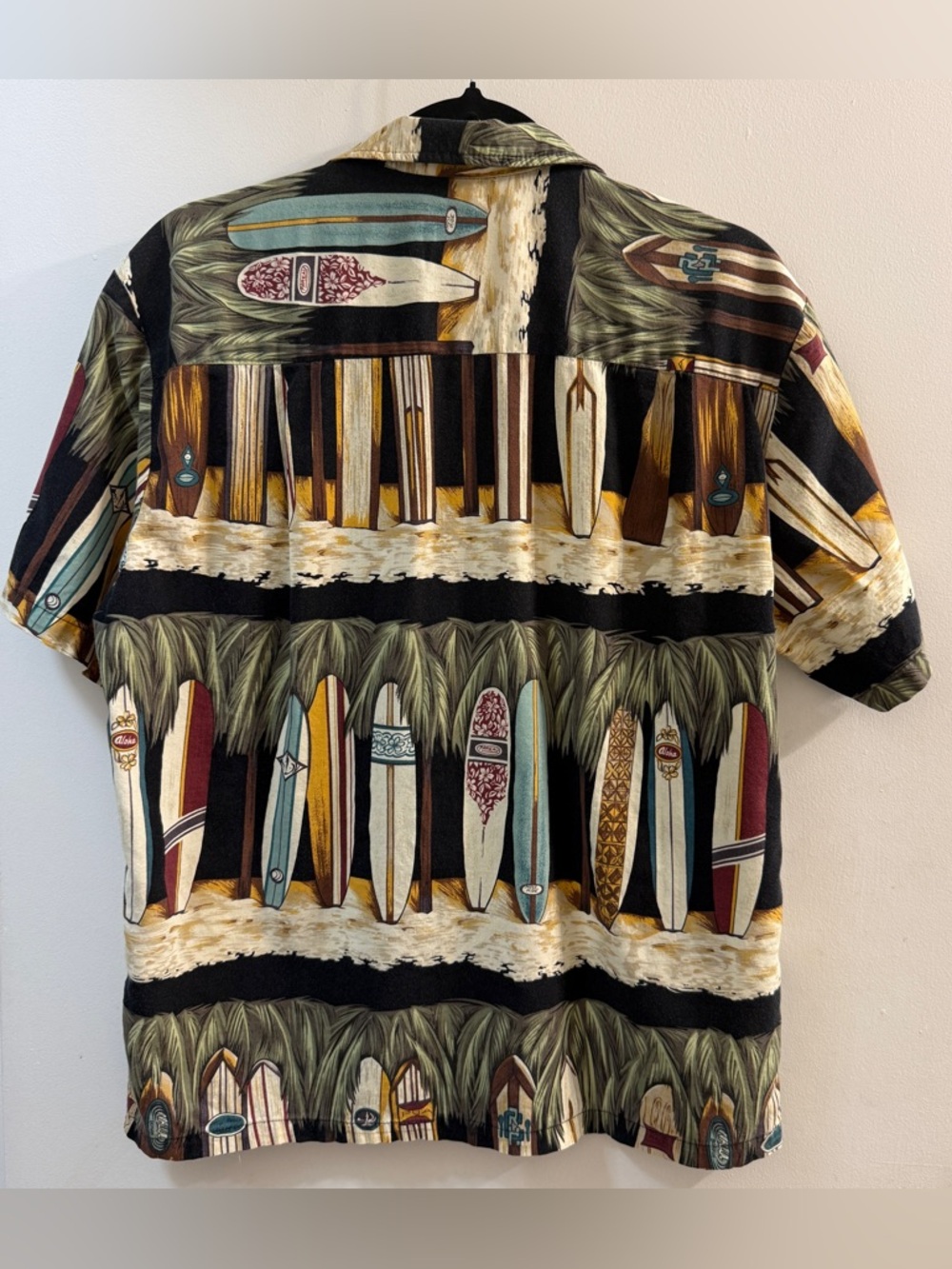 Kalaheo Hawaiian Aloha Shirt Small Surfboard Print Made in Hawaii Cotton Rayon - Picture 8 of 8